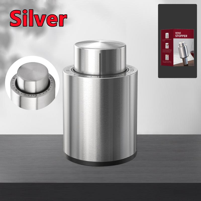 New Vacuum Wine Bottle Stopper Sealed Storage Vacuum Memory Wine Stoppers Push Style Bar Tools Barware Red Wine Cork Keep Fresh