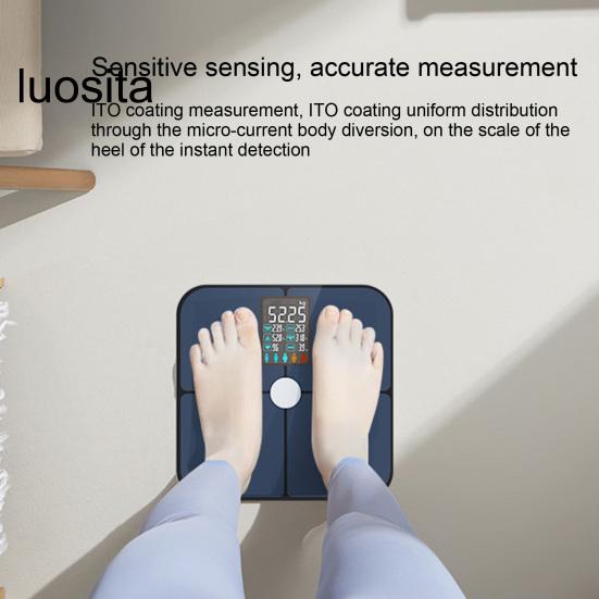Vücut Yağ Ölçeği, Dijital Ekran, Tam Vücut Bileşimi Takibi, Akıllı Terazi, Kadın Erkek için Dayanıklı Elektronik Terazi