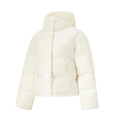 Comfortable Hooded Versatile Down Jacket Women Outerwear Khaki AYMU530-1