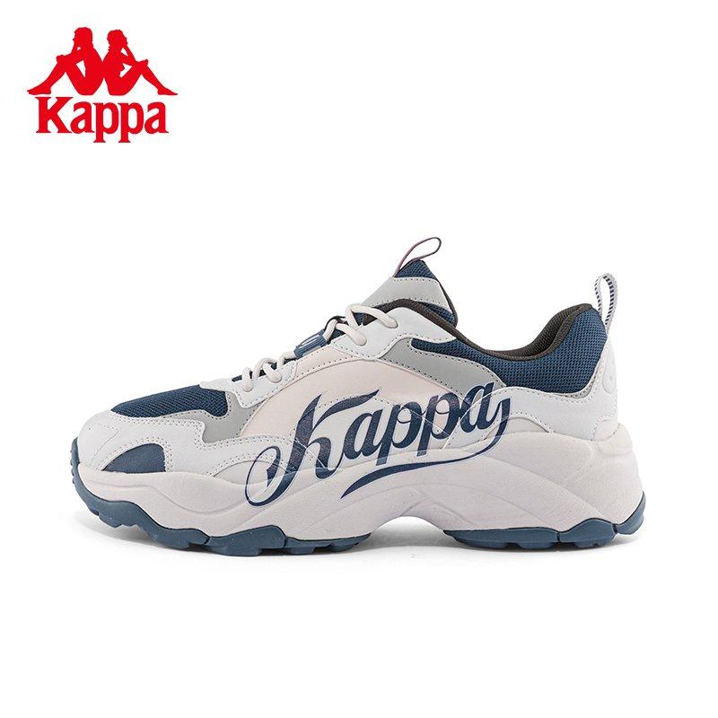 Kappa Daddy Shoes Men's and Women's Retro Running Shoes Thick soled Height Boosting Casual Shoes