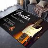Classical Guitar Bass Carpet Drum Kit Room Non Slip Soft Mat Guitar Electric Printed Area Rug for Living Room Kid Play Room Deco