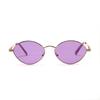 Glasses 95112 Oval Color Lenses Small Frame Rap With Sunglasses Women'S Sunglasses Men
