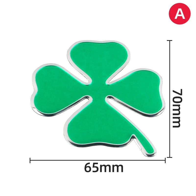 Green Four-leaf Clover Logo Decal for Alfa Romeo 147 156 166 159 Mito Giulietta Giulia Spider Car Side Fender Body Badge Sticker