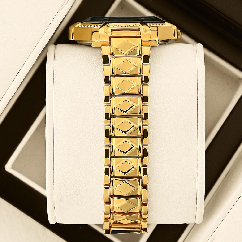 Yalalusi Luxury Gold Diamond Star Anise Women'S Watch Full Diamond Chain Belt Light Luxury Women'S Watch Women'S Watch