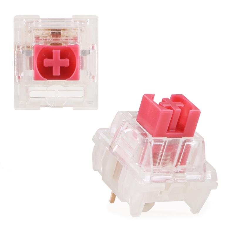 TTCs Silence Bluish White V2V3 Switches 3Pin Tactile Silence for Mechanical Keyboards Mute 2 Gold Plateds Spring Axises