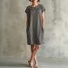 Spring and Summer European and American New Elegant Fashion Printed Striped Dress Women