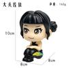 3Pcs K-POP Demon Hunters Rumi Mira Zoey Q Version Sitting Pose Figure Set Anime Action & Toy Figures Cute Cartoon Action Figures Toys for Fans Gift