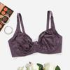 Plus Size Lace Bralette Women Thin Brassiere with Wire No Foam Pad 75C 80D 100C 105D