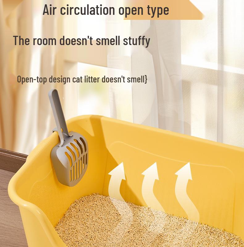 XL Raised Anti-Splash Cat Litter Box for Large Breeds