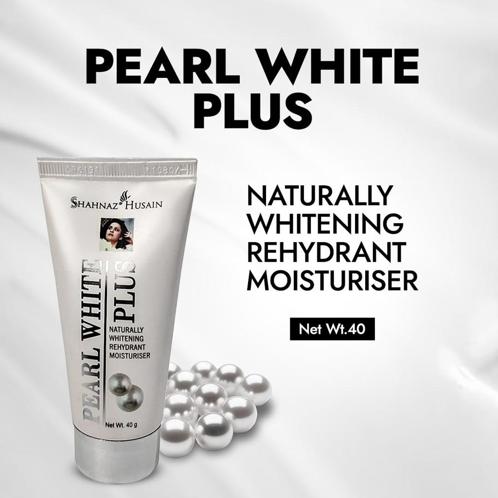 Shahnaz Husain Pearl Cream Face Moisturizer Radiance Glow Cream for Smooth Even Tone Daily Skincare 40g Hydrating Glow