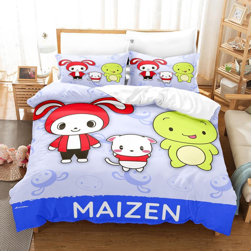

New Maizen Sisters Bedding Set Single Twin Full Queen King Size Bed Set Adult Kid Bedroom Duvet cover Sets Anime Bed Sheet Set EU Twin 135x200cm