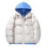 Men's cotton clothes fashion student thickened bread clothes jacket hooded warm cotton-padded clothes fake two-piece cotton-padded clothes men
