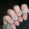 Green Ombre Short Nail Art Patches – Fresh, Natural, Long-Lasting, Removable Manicure