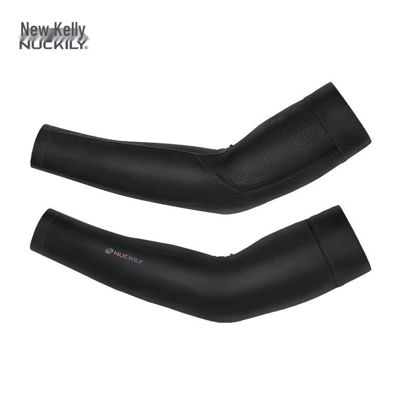 

Summer Ice Silk Arm Sleeves for Sun Protection - Unisex Cooling for Outdoor Cycling & Driving Black XXL