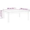 VidaXL Table basse Marron miel 100x100x40 cm Bois massif de pin 814292