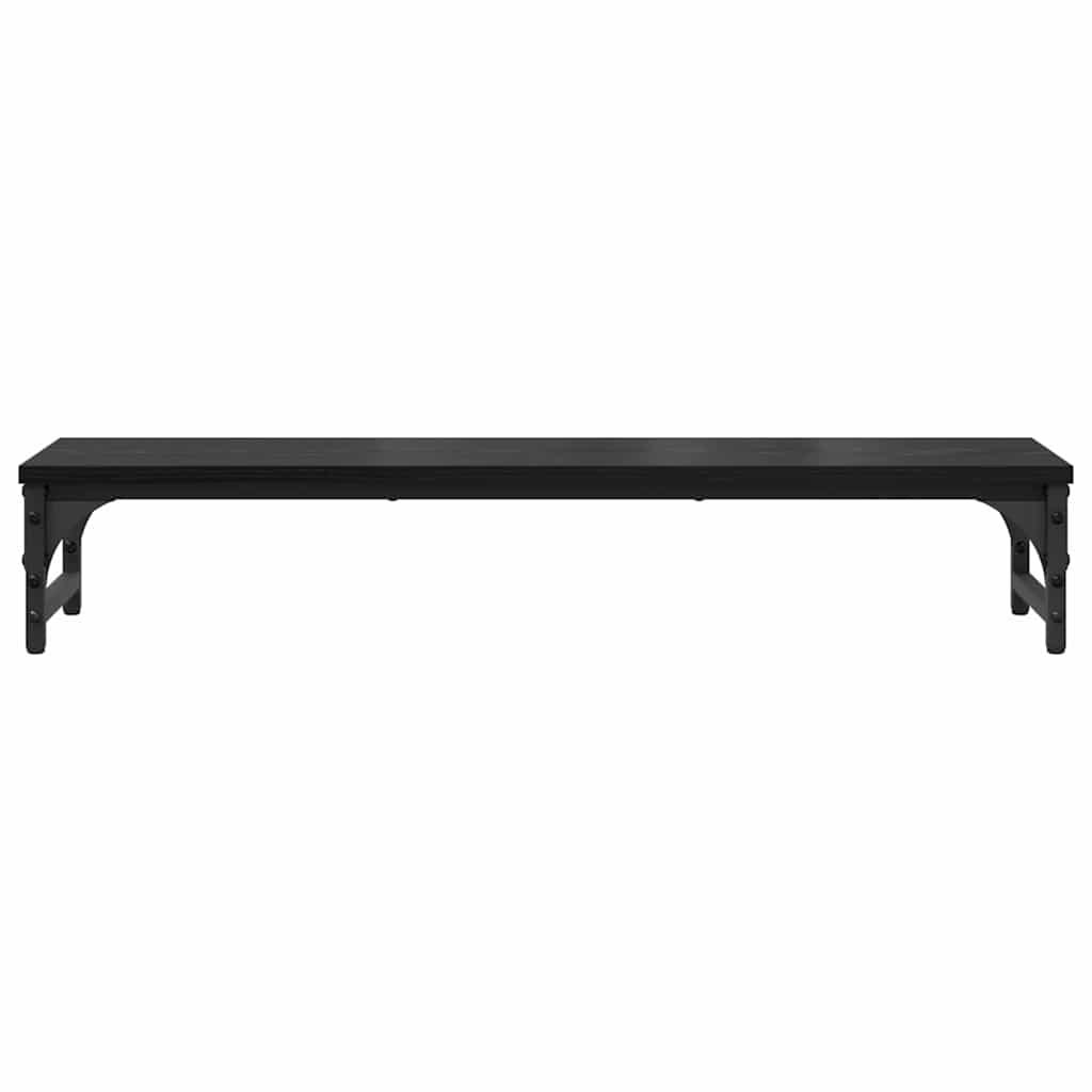 Monitor Stand Black Oak Effect 85 x 23 x 15.5 cm
