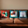 People Living In a Frame Cushion Cover Soft Reversible Durable Pillow Cover MultiScene Use for Home Car Daily Comfort
