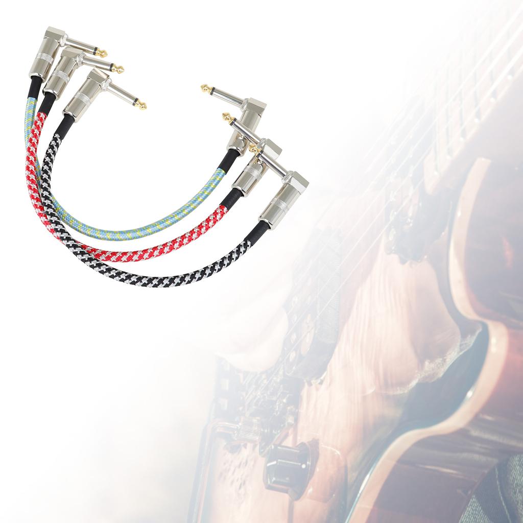 Guitar Patch Cables Professional Patch Cables for Guitar Pedals Low Noise Good Quality Guitar Patch Cable Right Angle