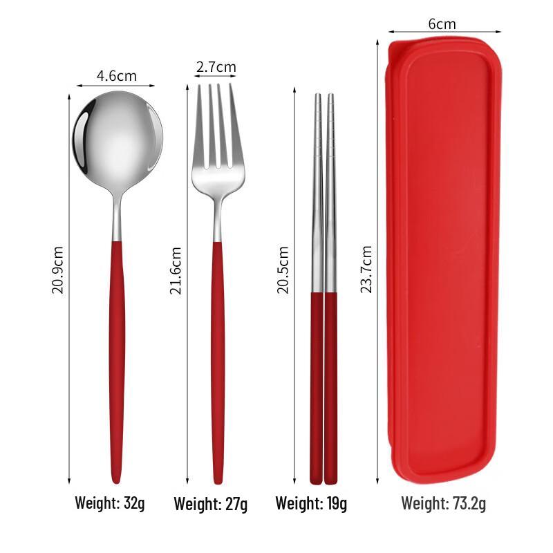RuHan Portable 3-Piece Cutlery Set