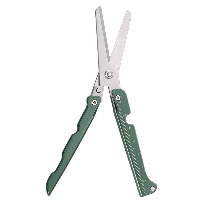Compact Folding Stainless Steel Multi-purpose Scissors for Outdoor and Daily Use