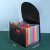Accordion Bag: 24-Grid & 25-Grid, Flip-Top, Multi-Layer A4 Color Folder, Office PP Storage Organizer.