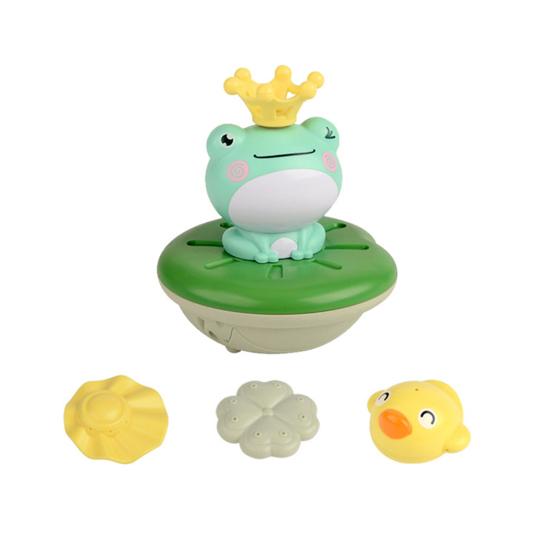 Frog Water Spray Toy for Kids Outdoor Water Play Pump with 4
