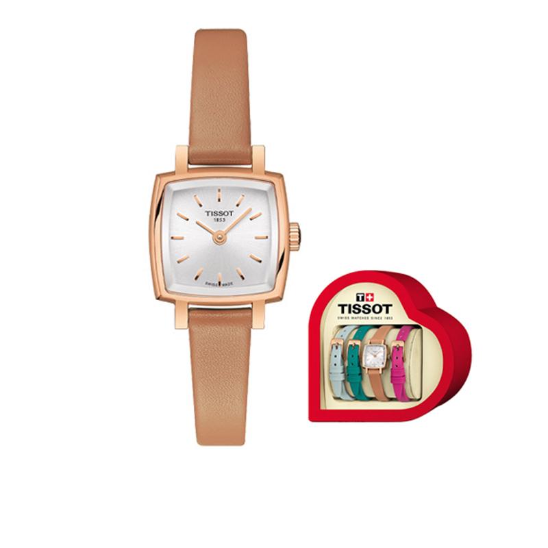 

TISSOT Cute Collection Quartz Movement Women s Watch 20mm Silver Dial Stainless Steel Case Leather Strap T058.109.36.031.02