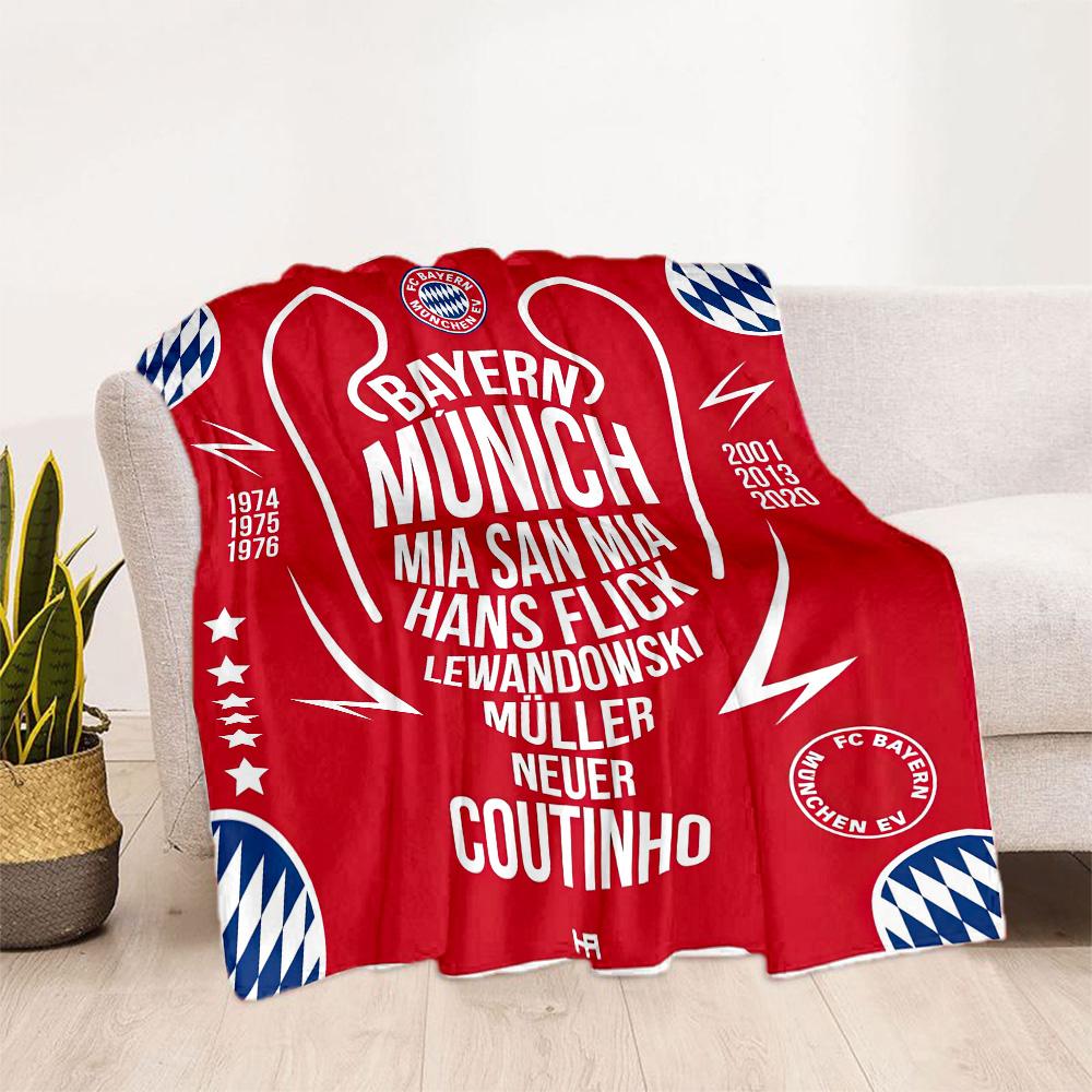 Bayern Munich Blanket Soft Warm Cozy Great for Livingroom Office Couch for All Occasions Warmthful Decor Best Holiday Gift for Friends Family