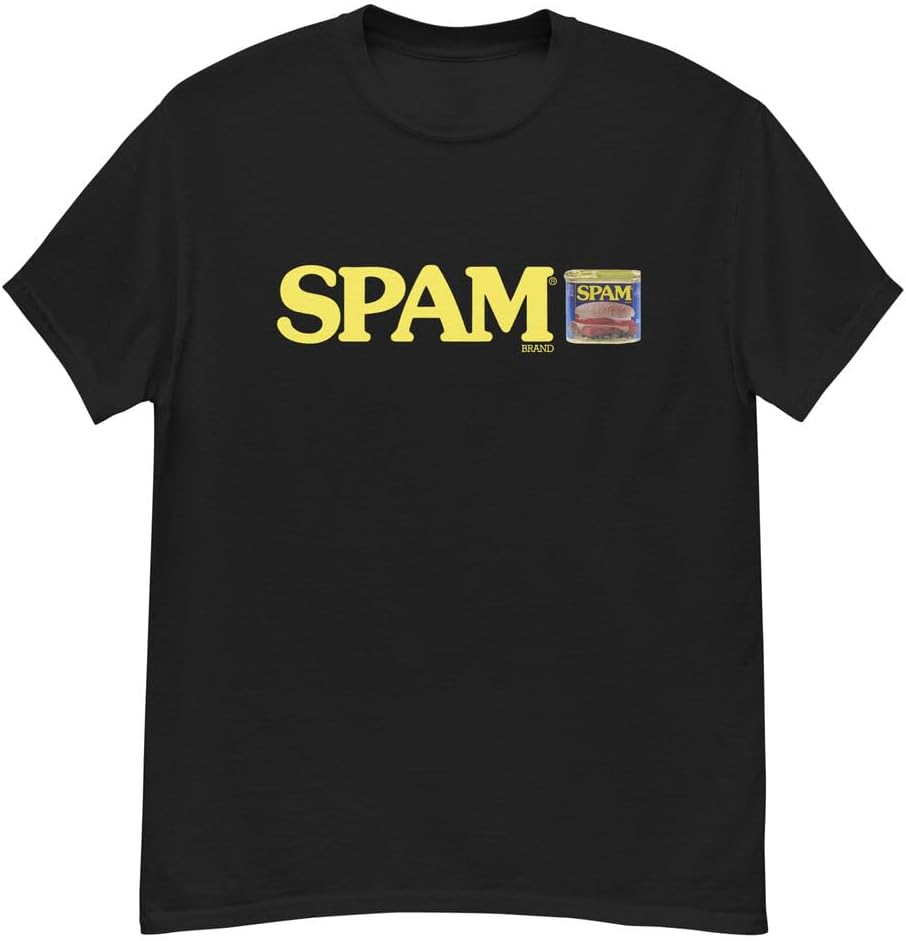 Men s Men T Shirt Tee Spam S чёрный