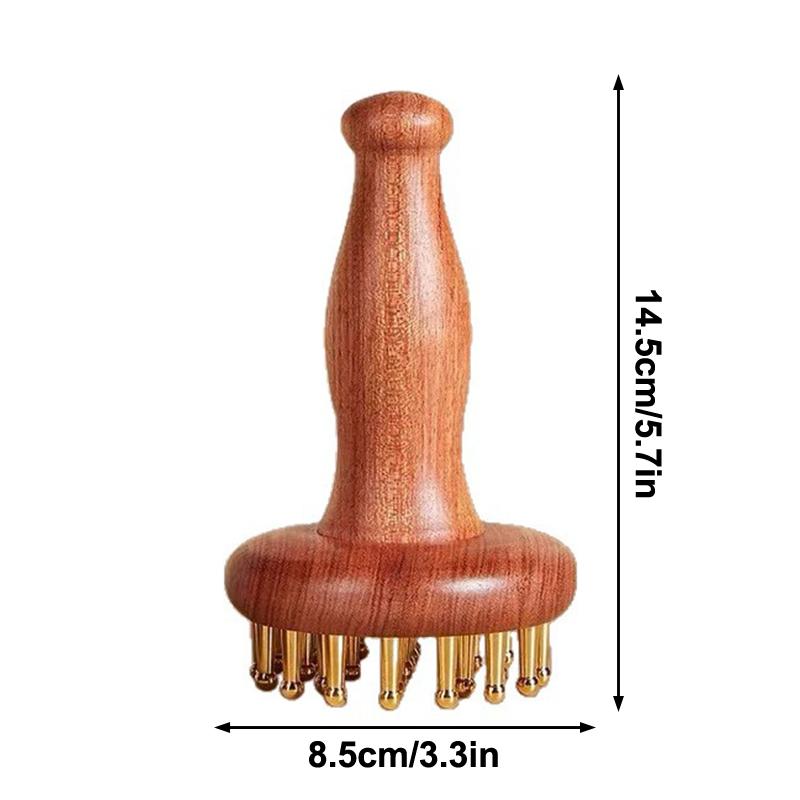 Tragbares Messing Holz Gua Sha Massagegerät Kopf Hals Bein Körper Meridian Massagegerät Lymphatisches Muskel Relief Schmerz Tiefengewebe Massage