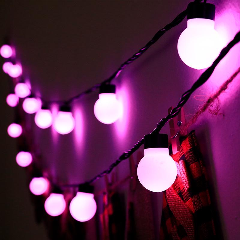 LED Kugel Lichterkette für Hochzeiten & Festivals - Vielseitige Innen-/Außendekoration für Schlafzimmer & Balkon