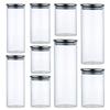 With Stainless Steel Lid Sealed Can Transparent Coffee Bar Station Organizer  Kitchen Supplies