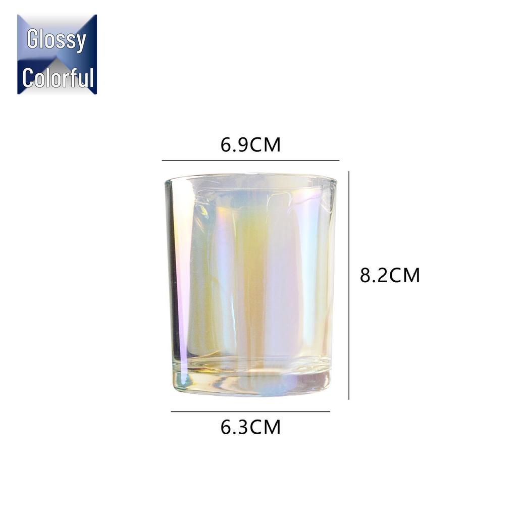 Romantic Black Frosted Glass Candle Holder for DIY Aromatherapy