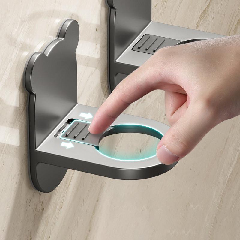 Universelles Duschgel-Flaschenregal, verstellbarer Shampoo-Flaschenhalter, Handseifenspender, Haken zur Wandmontage, kostenloses Stanzen