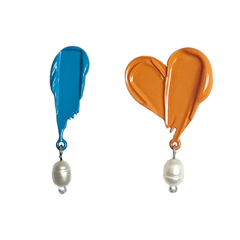 

Modern Artistic Earrings Featuring Oil Painting Brushstroke Earrings for Fashionable Youthful Women and Art Enthusiasts