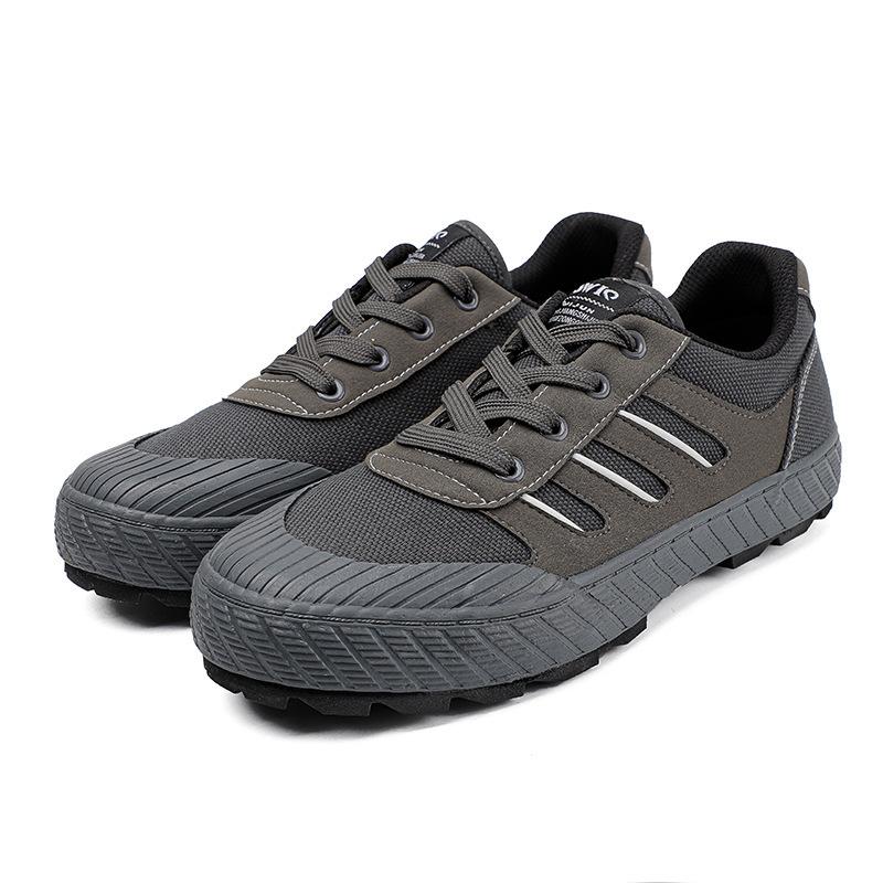 Shoes Canvas Land War Men'S Non-Slip Casual Shoes Labor Insurance Wear-Resistant Work Casual Breathable Versatile Thick-Soled Military Training Shoes