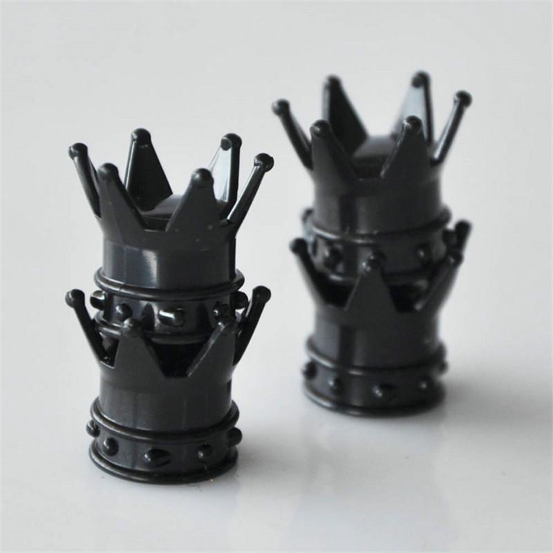 4pcs/lot Car Truck Motocycle Bike Valve Caps Crown Shaped Tire Wheel Stem Air Valve Cap Tyres
