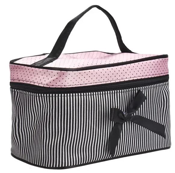 Wielofunkcyjna Podróżna Przezroczysta Kosmetyczka Modna Poliestrowa Kosmetyczka Organizer na Przybory Toaletowe Wodoodporna Damska Przechowywanie Etui na Kosmetyki