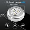 5-1PC 3 LED Night Light Touch Control Under Cabinet Light Wireless Wall Lamp Touch Switch Bedside Lamp Battery Powered Bedroom