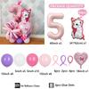 44pcs Marie Cat Balloons Baby Pink Girl Birthday Party Balloons Decoration Cartoon Marie Cat Animal Pet Baloon Baby Shower Decor