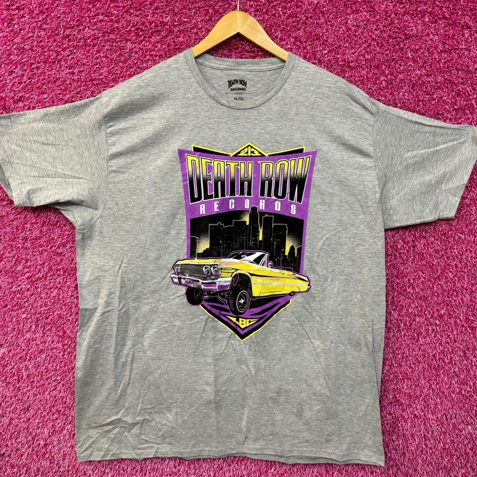 

Death Row Records 213 LBC Skyline Low Rider Hip Hop Tee XL XXL