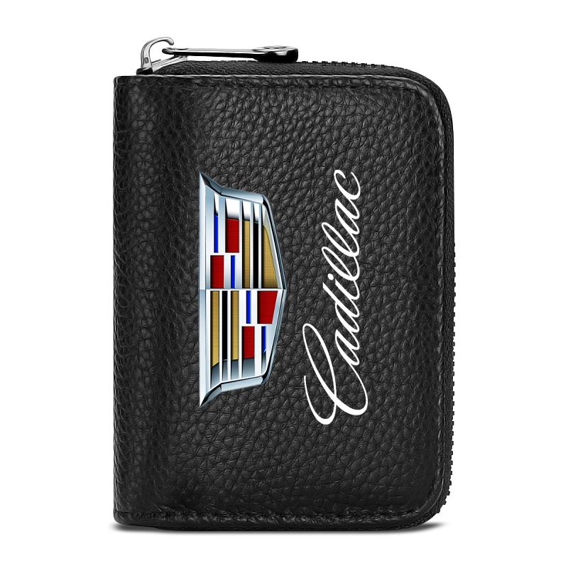 Auto Styling Brieftasche Führerschein Visitenkartenhalter Schlüsseletui für Cadillac XT5 XTS CTS BLS SLS DTS SRX Escalade Tiburon Deville