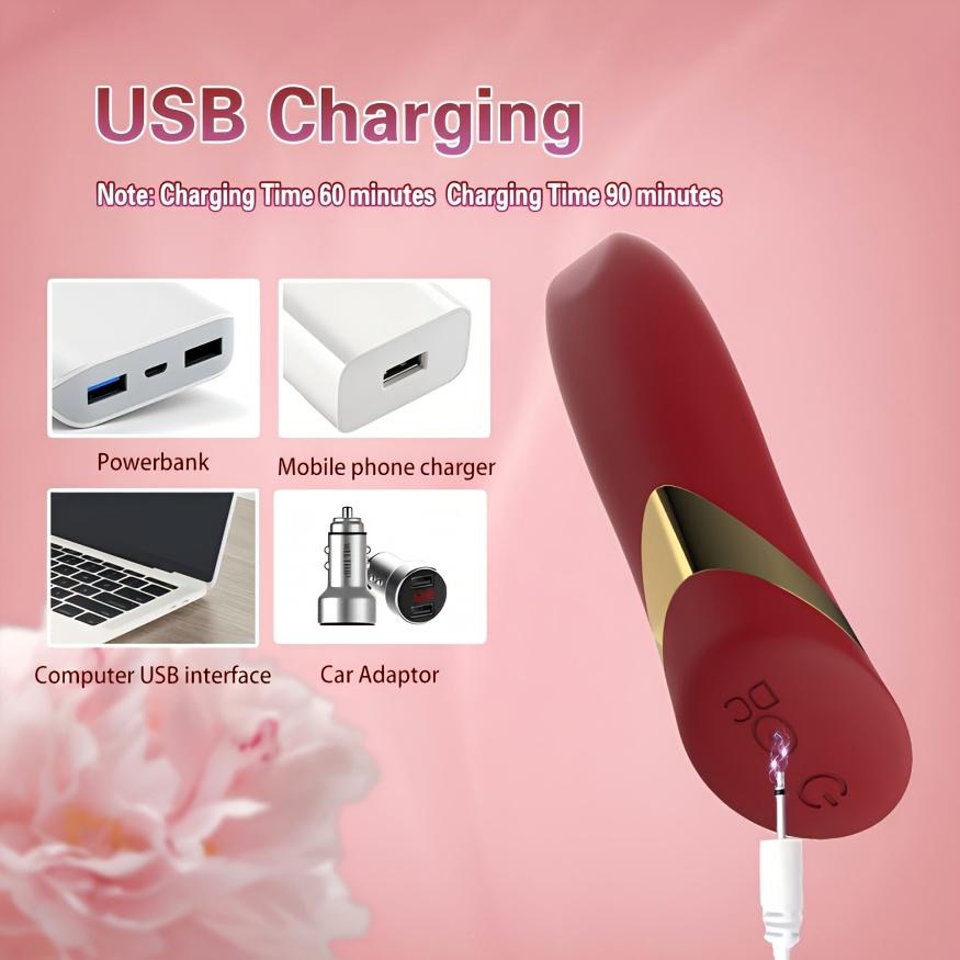 10 Frequency Vibration Women's Magic Massage Vibrator USB Charging AV Stick Female Clitoral Stimulator G-Spot Massager Adult Sex Toy for Women
