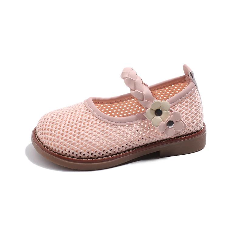 

Girls breathable mesh shoes for spring/summer mesh perforated single women s treasure soft soled princess sandals 25
