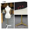 Plus Size Fabric Half-Body Mannequin with Pinned Design for Women's Clothing Display