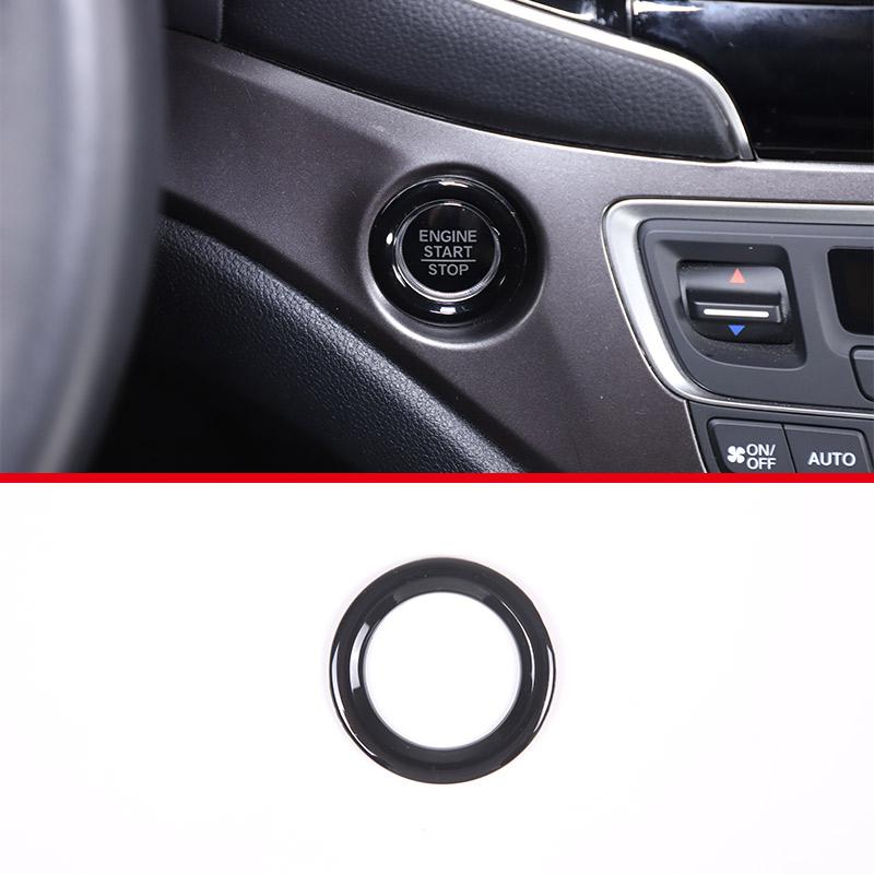 

ABS Black For Honda Pilot 2015-2026 Gear Shift Console Cover Panel Glass Lift Button Decorative Frame Sticker Car Accessories