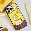 Zhitai Frosted Black Frame Case for iPhone 16 Pro, Cartoon Design, Also Fits iPhone 14 Pro Max