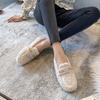 Nuova Moda Primavera/Autunno Stivali Slip-On da Donna Outdoor con Suola Chunky e Shearling - Stivali Bean Oversize Scarpe di Cotone