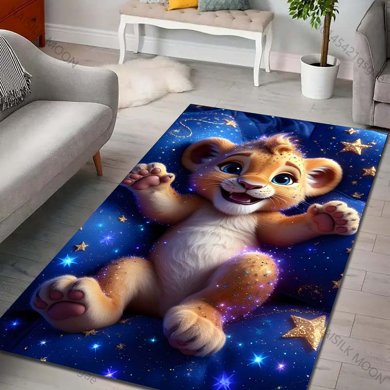 Little Lion Pattern Carpet for Living Room Bedroom Sofa Creative Doormat Home Decor Area Rugged Non-slip Mat Fast Shipping