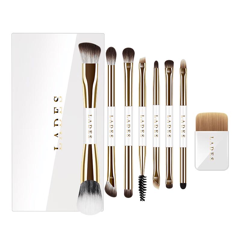 LADES 3-Fold Portable Makeup Brush Set